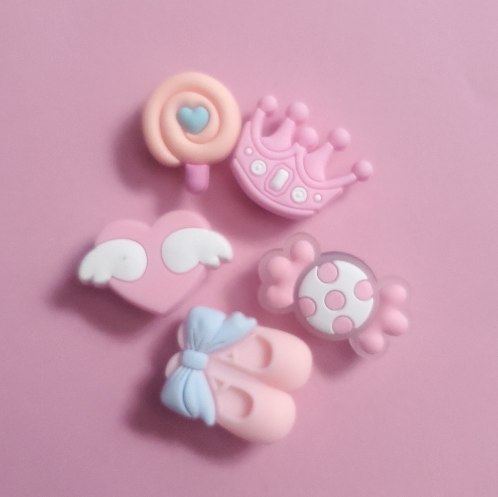 Cute Pink Shoe Charms